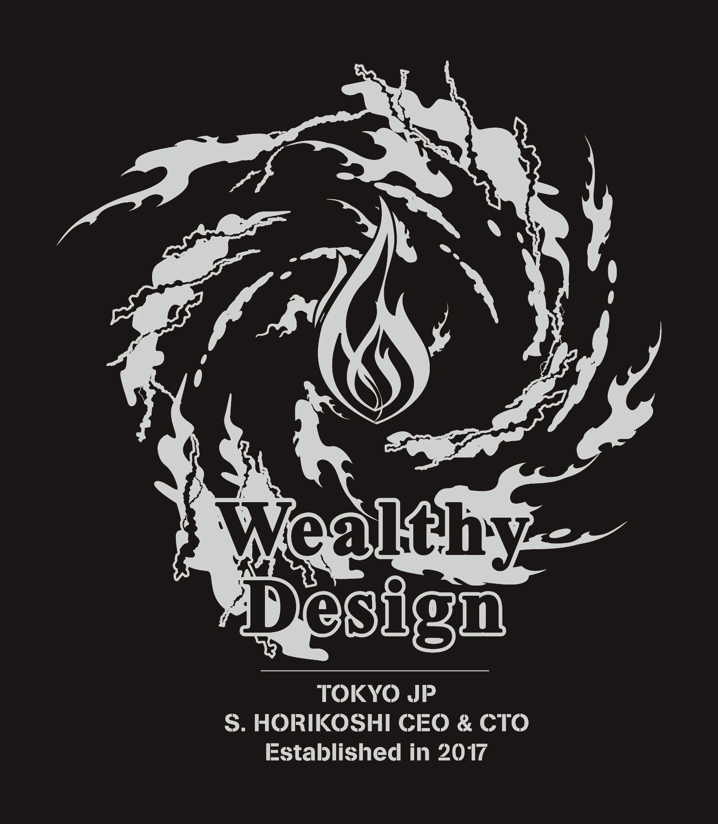 2023年度のWealthy DesignテーマTシャツ背面デザイン